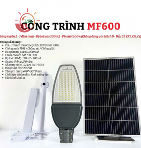 Đèn NLMT Công Trình MF600 Thế Hệ Mới